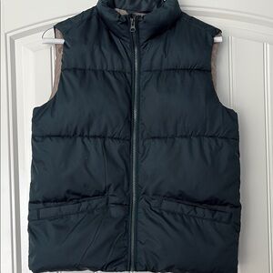 Old Navy Boys Sz L Dark Green Puffer Vest